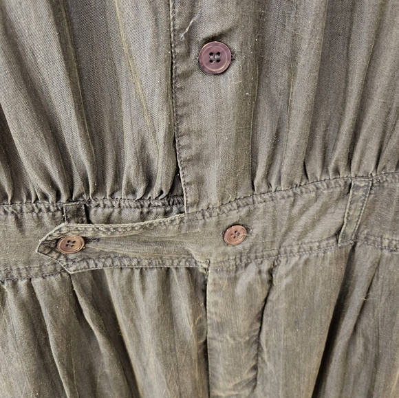 Vintage - 100% Silk "Studio B" Jumpsuit - Size L - EUC - Navy - Picture 6 of 13